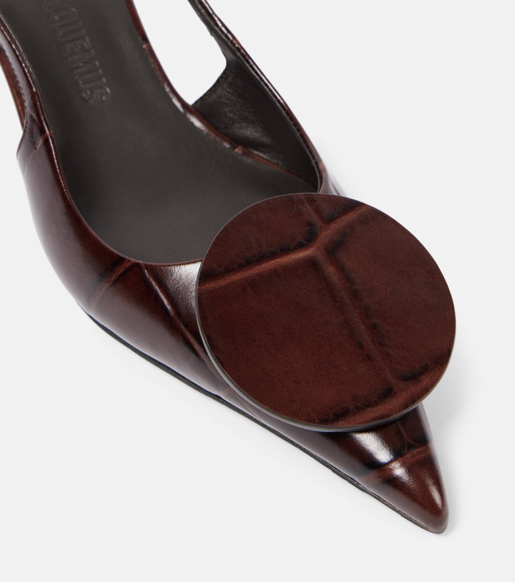 Duelo 40 leather slingback pumps - 5