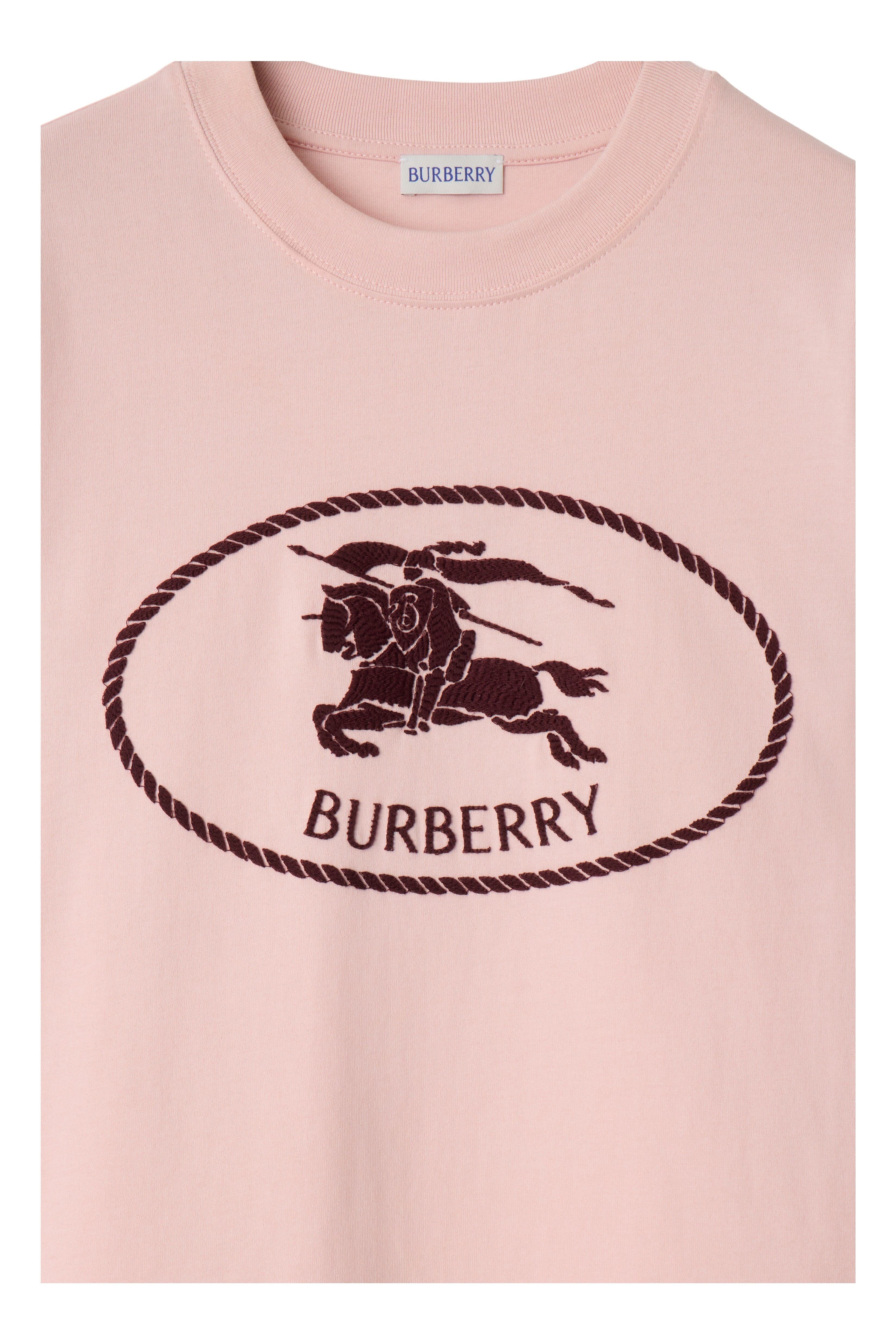 burberry Knight Stamp Cotton T-shirt in Bouquet at Nordstrom - 5