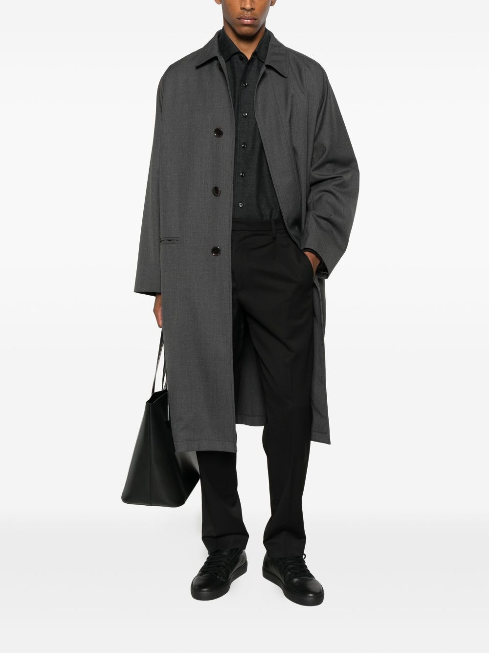 long-sleeve button-fastening shirt - 2