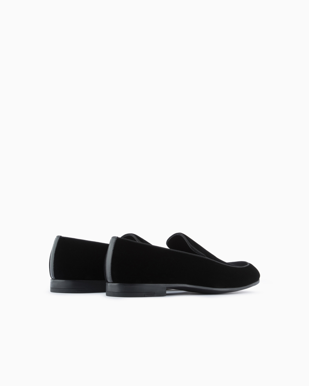 Velvet loafers with embroidered logo - 3