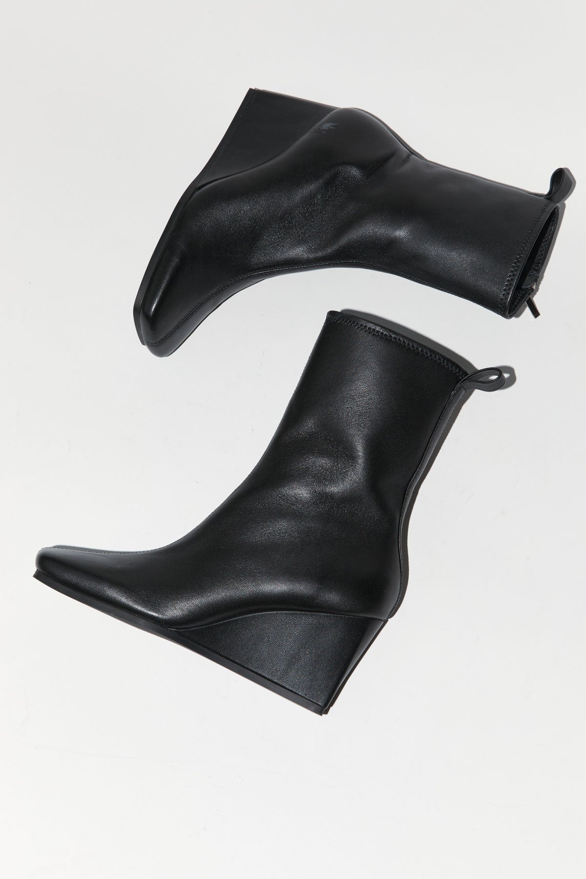 Wedge Boot - Black - 1
