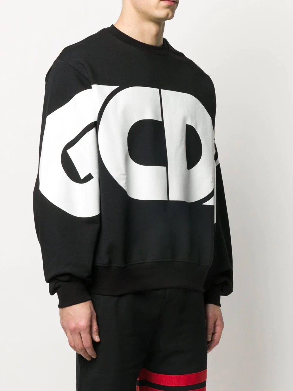 oversized logo print sweatshirt - 3