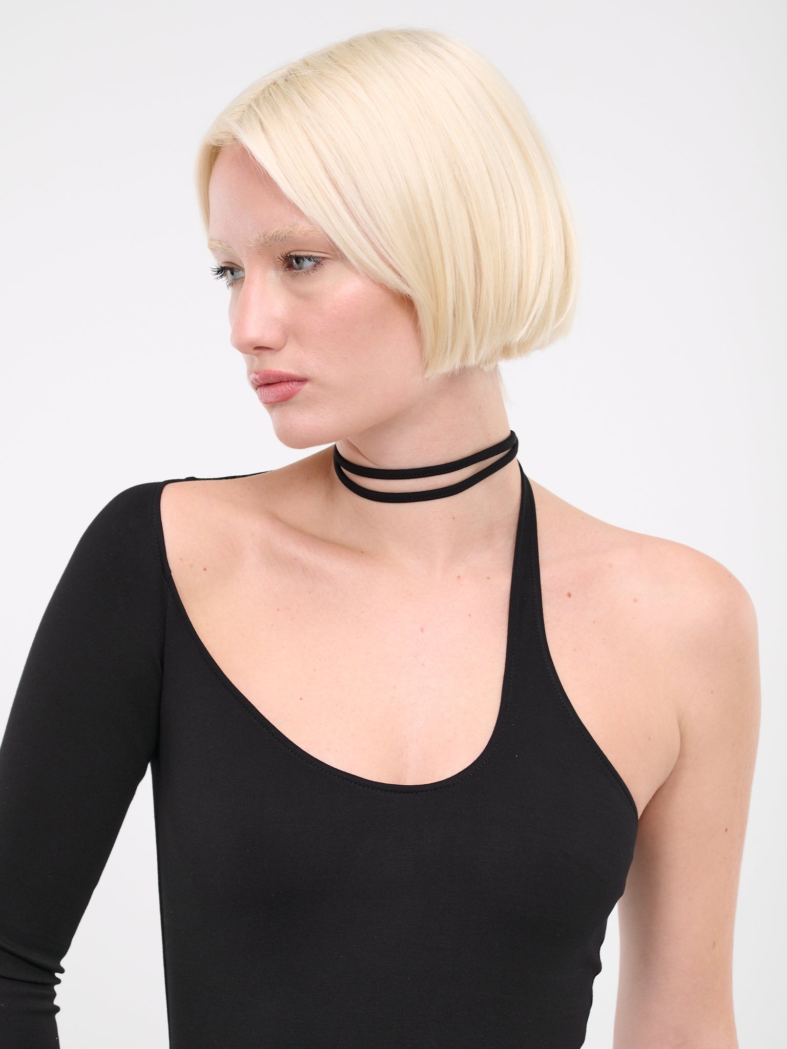 Asymmetric Cut-Out Bodysuit - 4