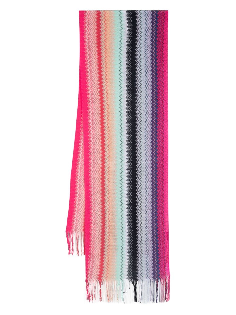 zigzag-woven scarf - 1
