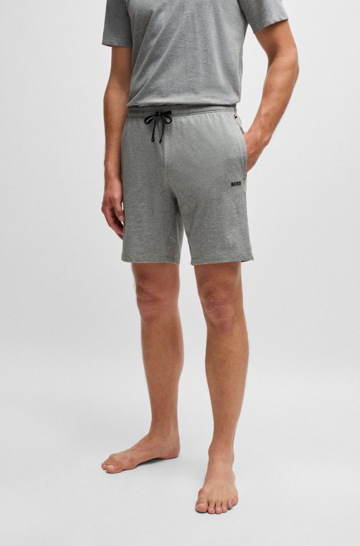 STRETCH-COTTON REGULAR-FIT SHORTS WITH LOGO DETAIL - 2