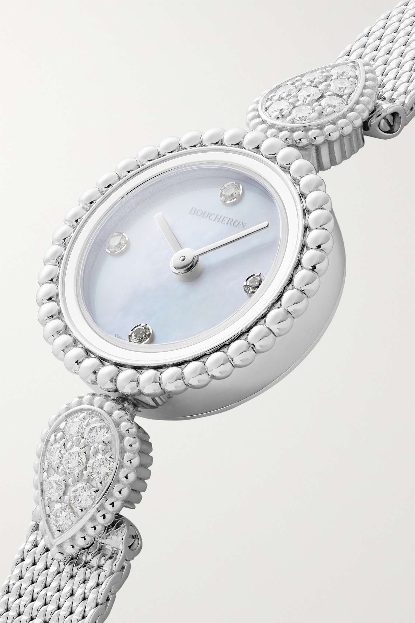 Serpent Bohème 23mm stainless steel, mother-of-pearl and diamond watch - 3
