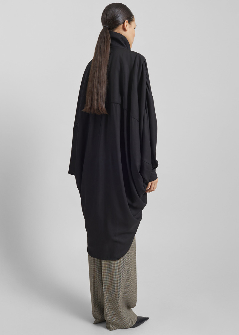 Darkpark Norma Draped Sleeves Bomber Jacket - Black 10