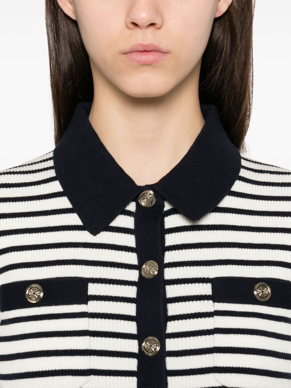 striped cardigan - 5