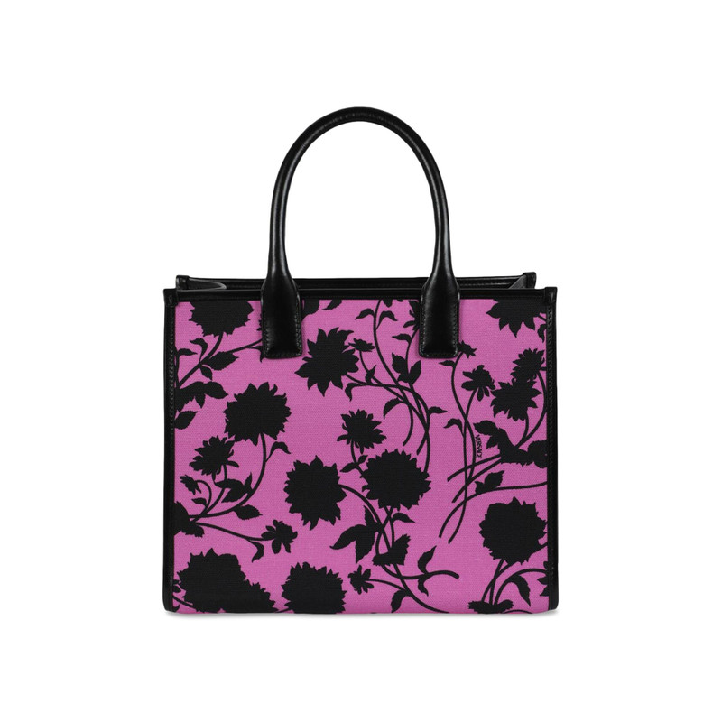 VERSACE Versace Printed Fabric Tote Bag 'Black' outlook