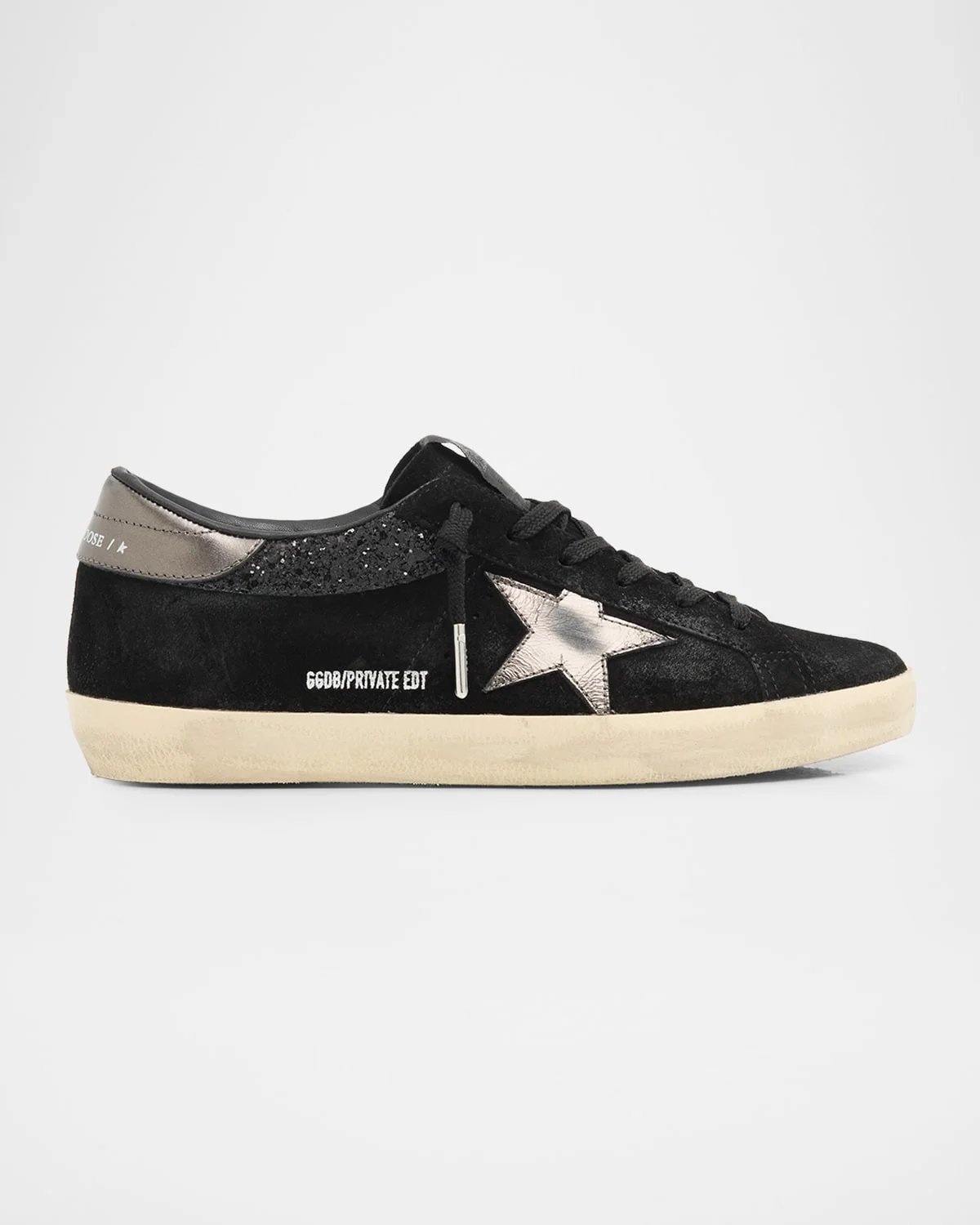 Super-Star Suede Glitter Low-Top Sneakers - 1