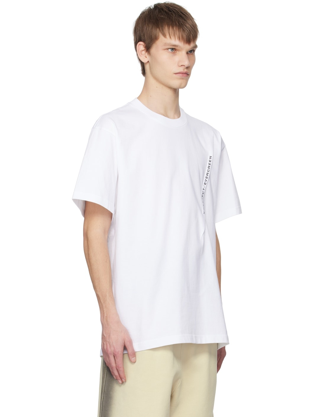 White Pinched T-Shirt - 2