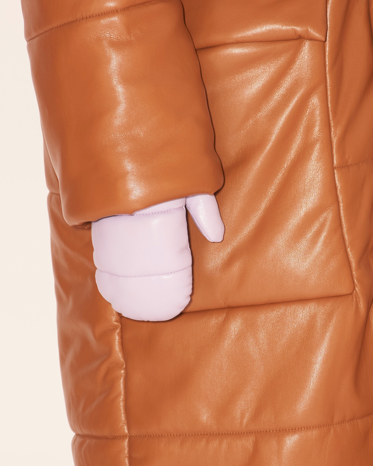 SYTA - OKOBOR™ alt-leather gloves - Lilac - 2