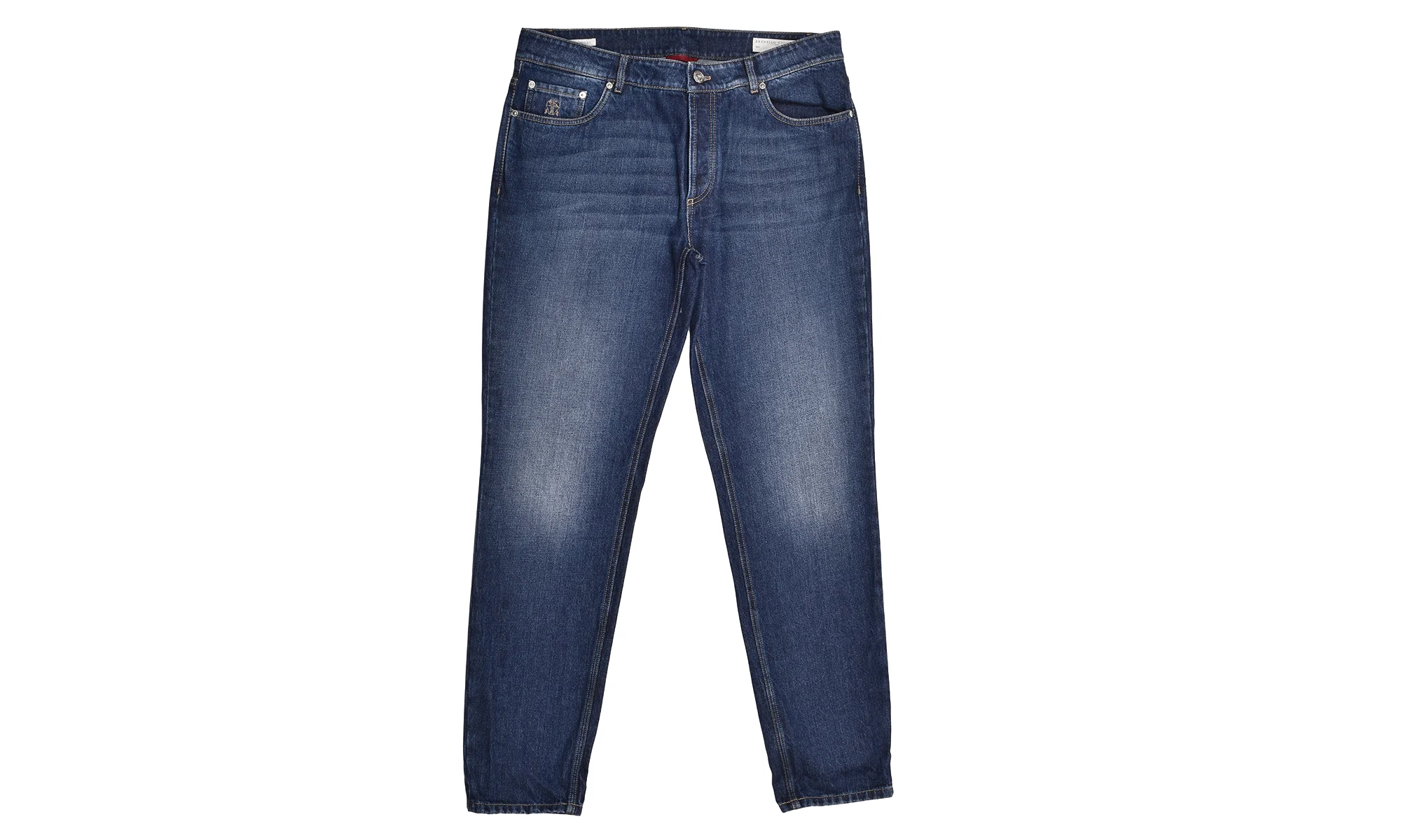 Dark Denim 5 Pocket Jeans "Dark Blue" BRUN201 - 1