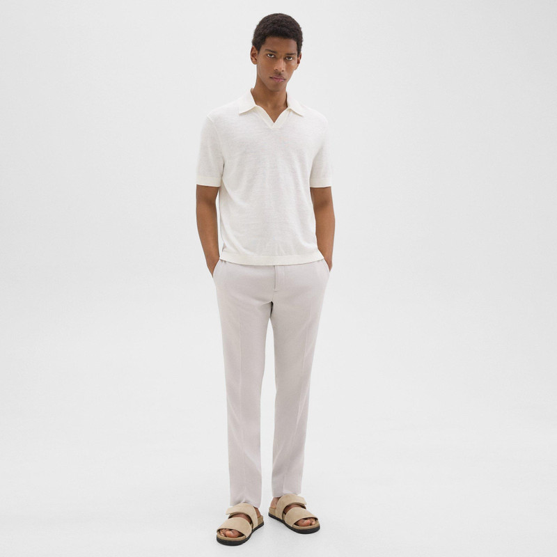 Theory Brenan Polo Shirt in Cotton-Linen outlook
