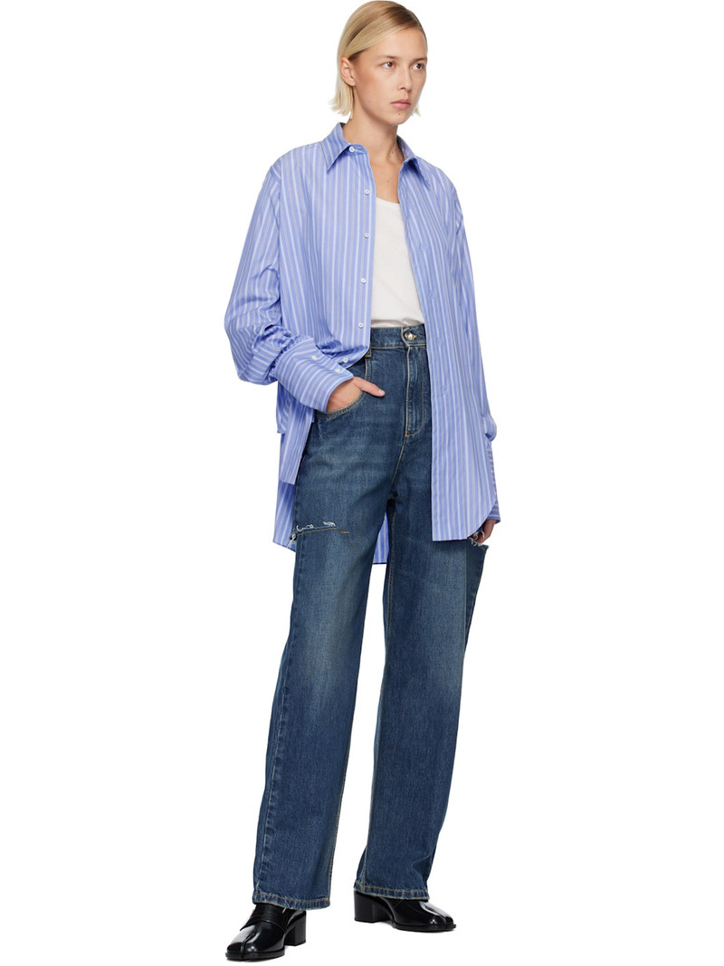 Maison Margiela Blue Cut-Out Jeans outlook