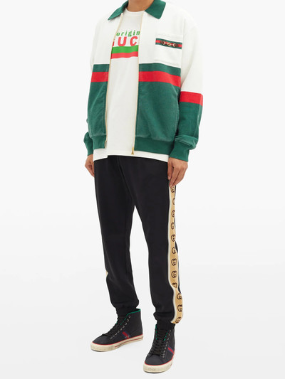 GUCCI GG side-stripe jersey track pants outlook