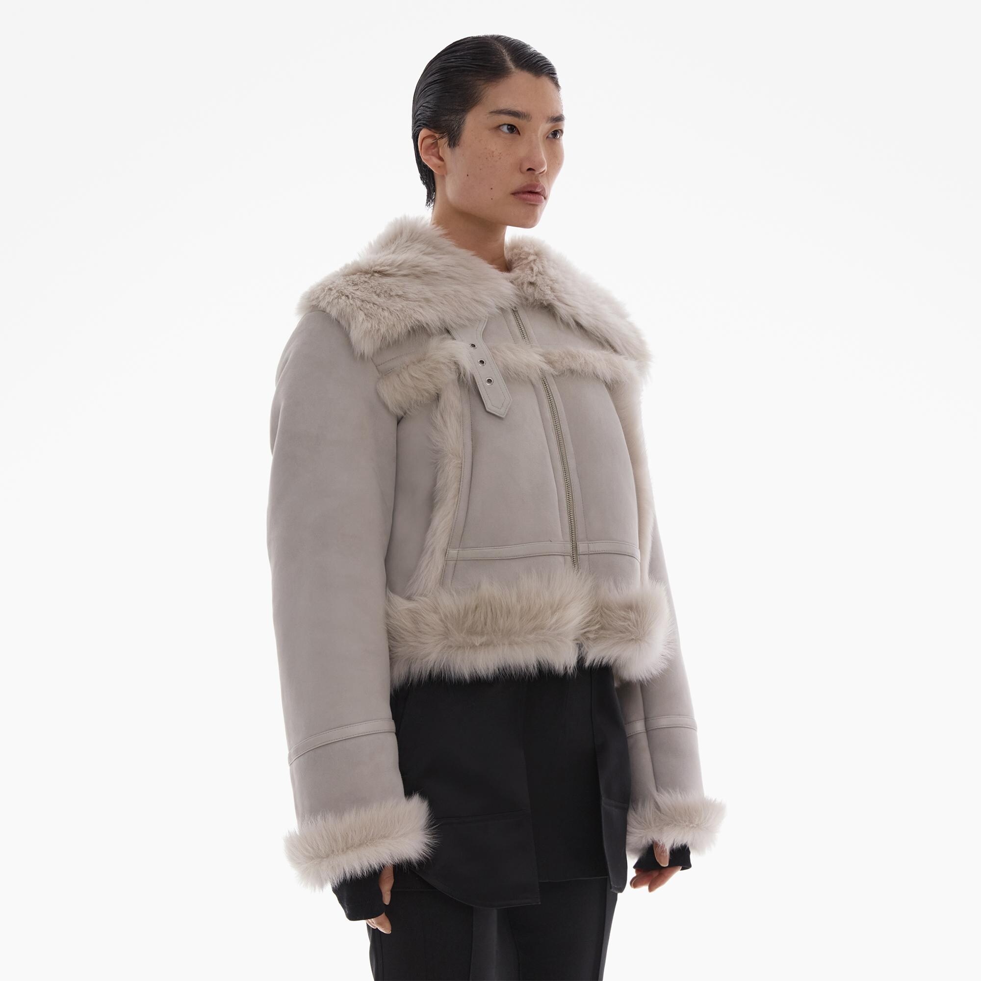 SHEARLING AVIATOR JACKET - 5