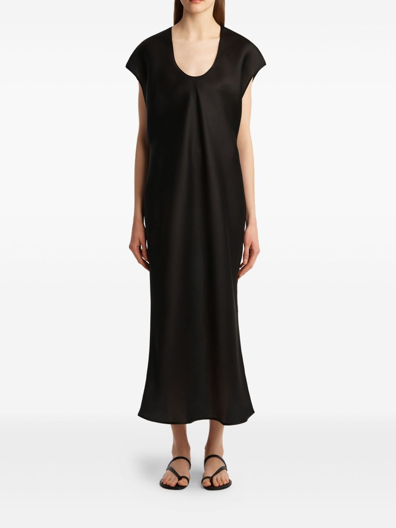 KHAITE scoop-neck midi dress outlook