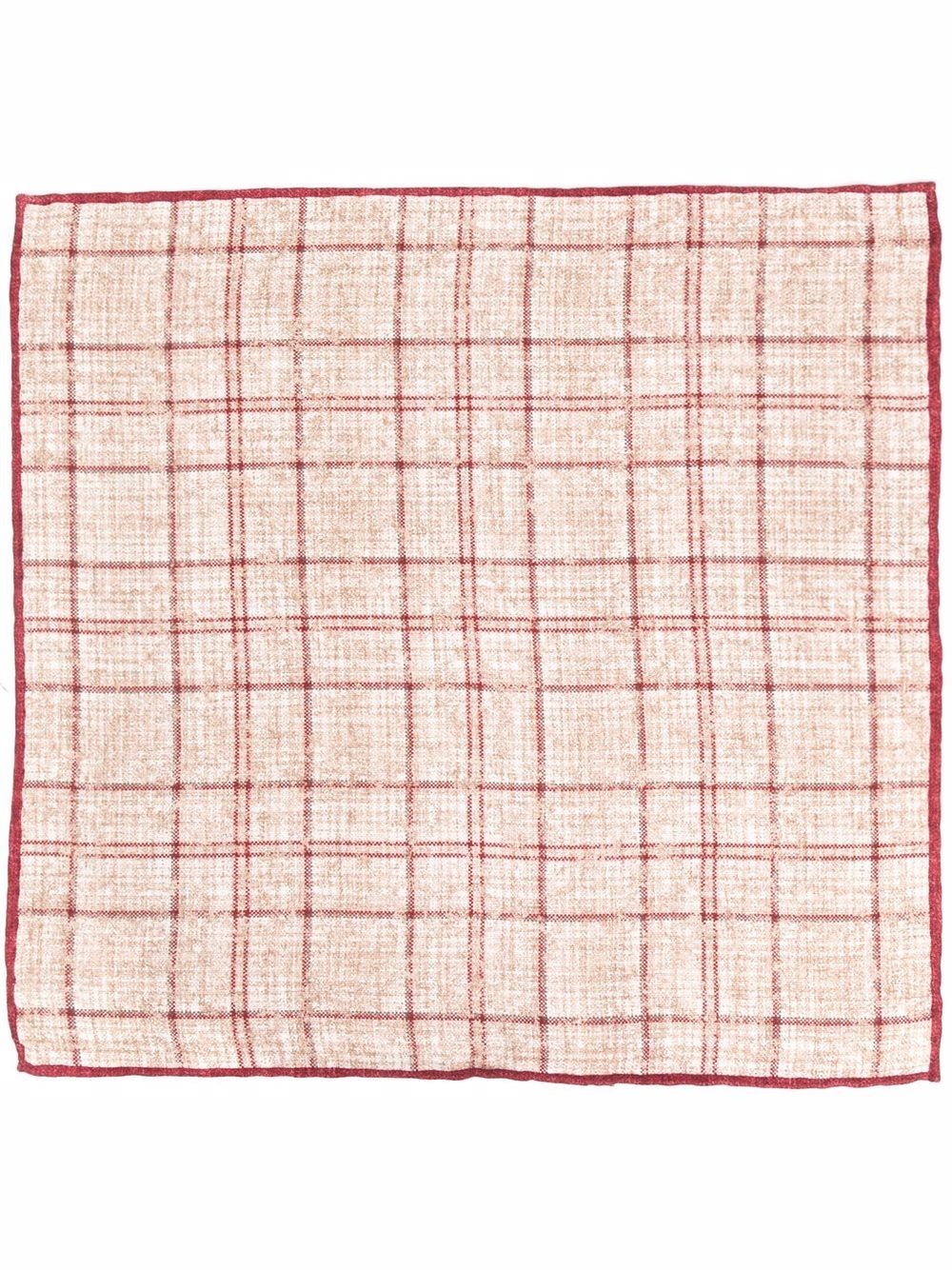 checked silk pocket square - 3