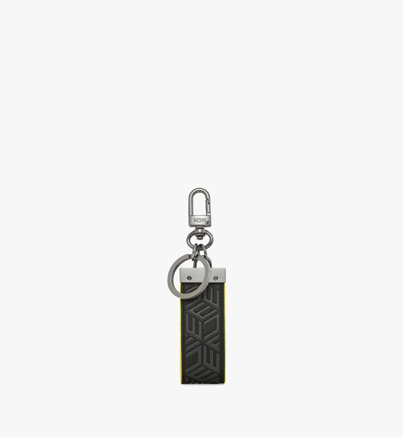 Key Ring in Cubic Monogram Leather 3