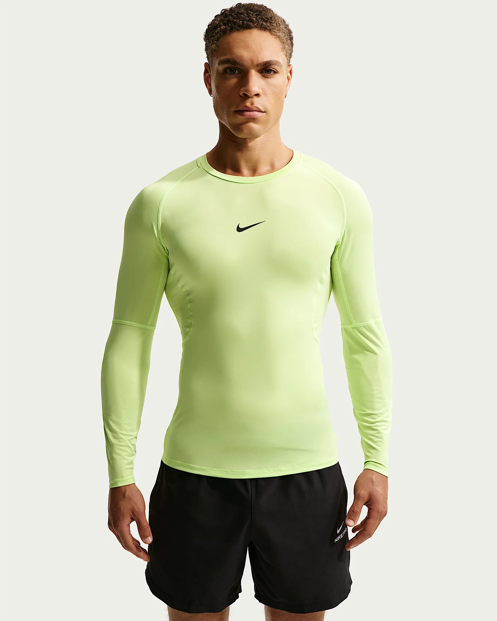 Nike Pro Men's Dri-FIT Tight Long-Sleeve Fitness Top - 1