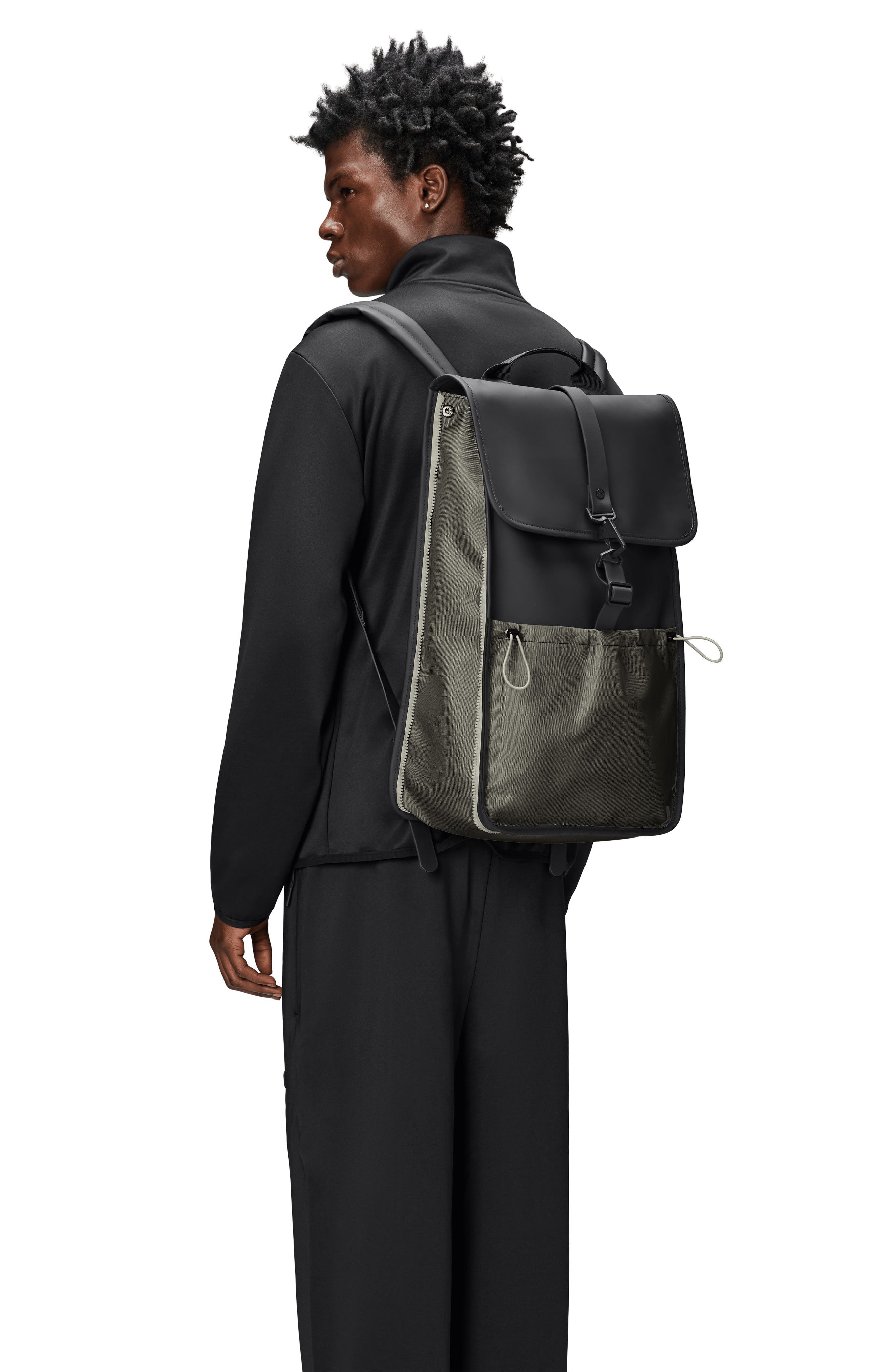 Rains Mix W3 Waterproof Backpack in Black at Nordstrom - 2