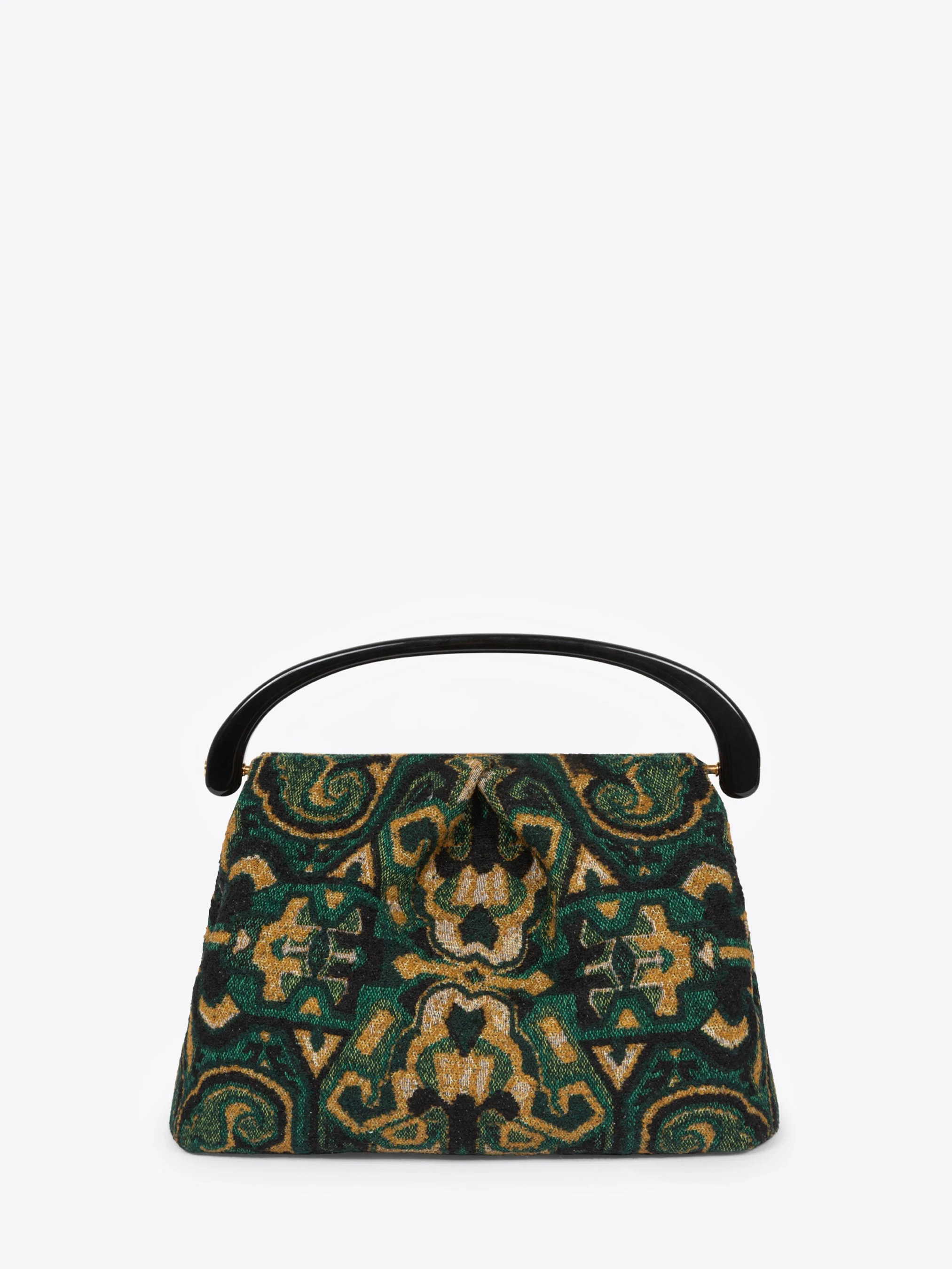 PLEATED JACQUARD BAG - 1