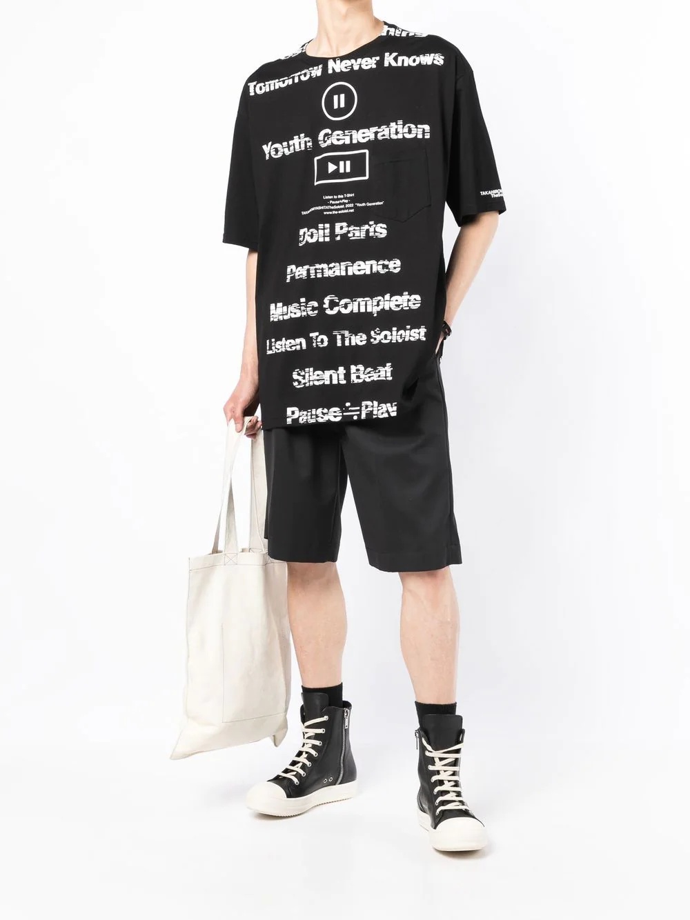 slogan-print short-sleeve T-shirt - 2