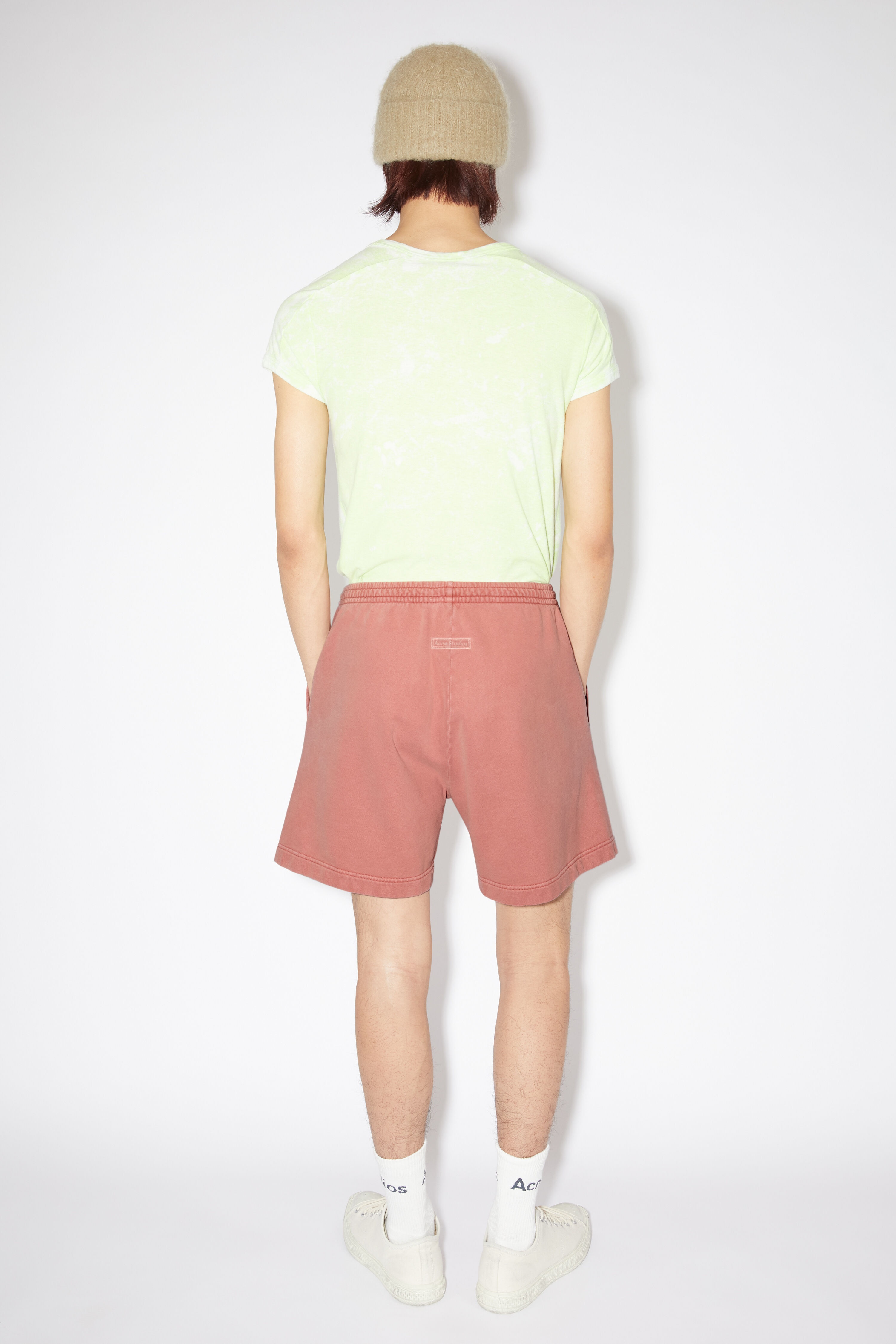 Cotton sweat shorts - Vintage Pink - 3