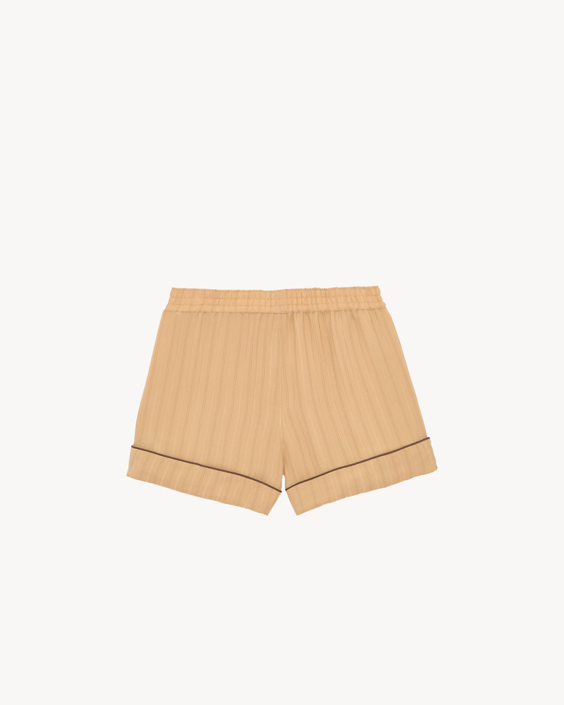 PAJAMA SHORTS IN STRIPED SILK 3