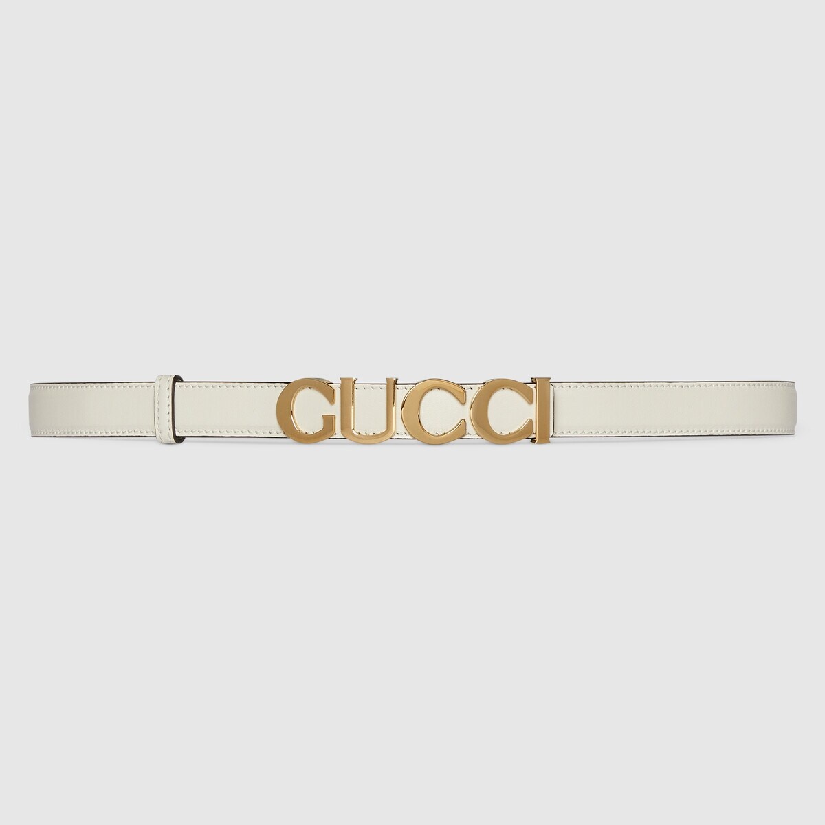 Gucci buckle thin belt - 1