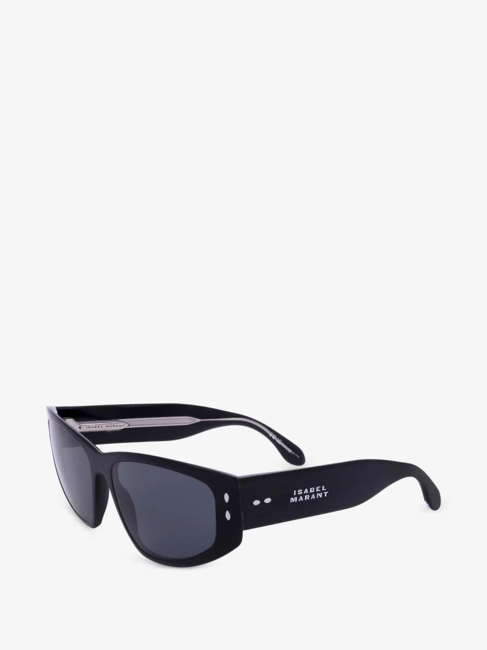 logo-print rectangle-frame sunglasses - 1