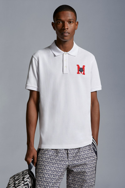 Moncler Embroidered Monogram Polo Shirt outlook