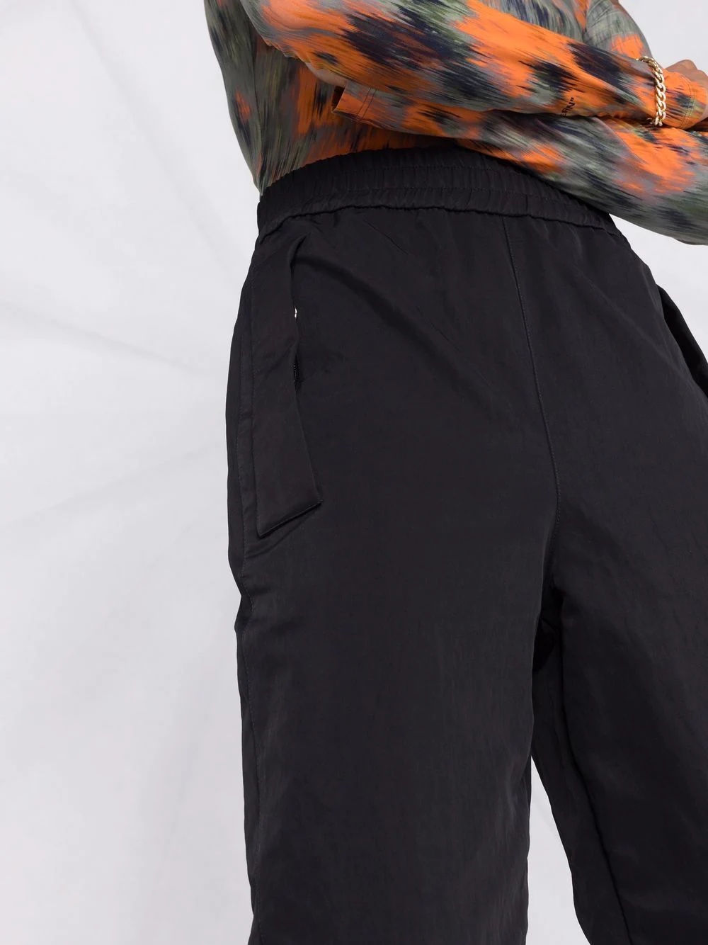 logo-print tailored trousers - 9