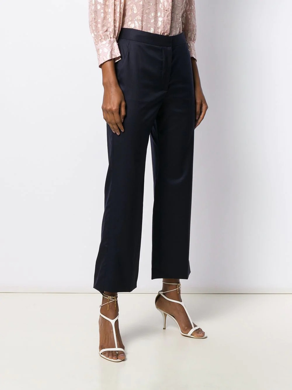 cropped straight trousers - 3