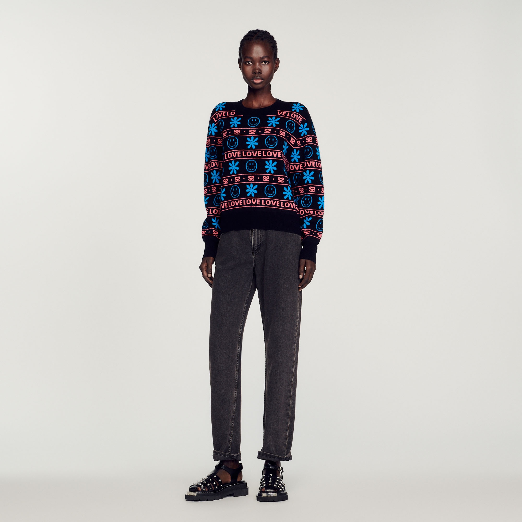 Smiley© jacquard sweater - 3