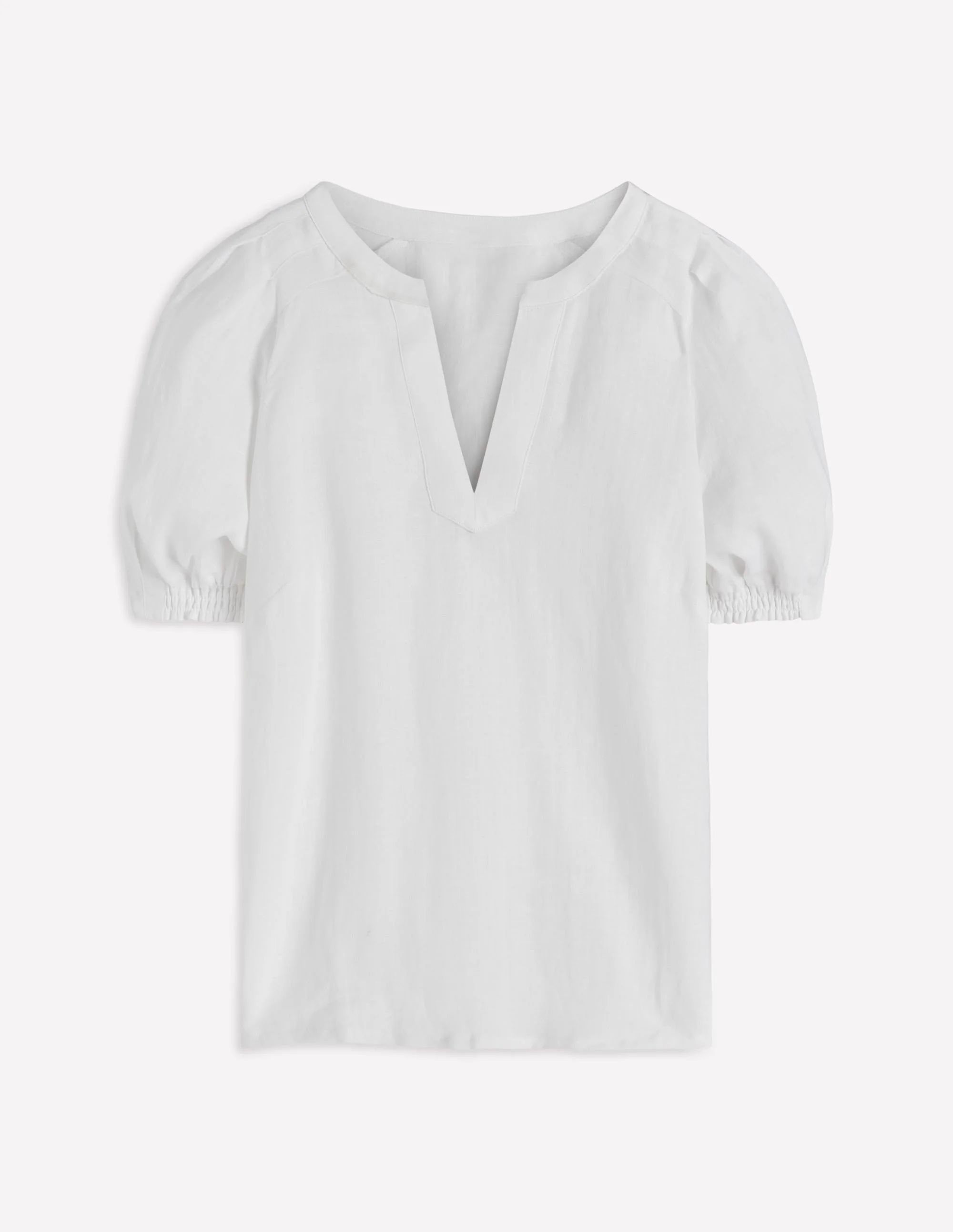 Rae Linen Top-White - 1