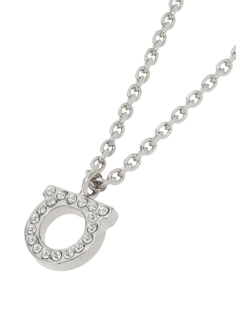 FERRAGAMO Nkl G Str 12 Metallic Brass Glass Necklaces outlook