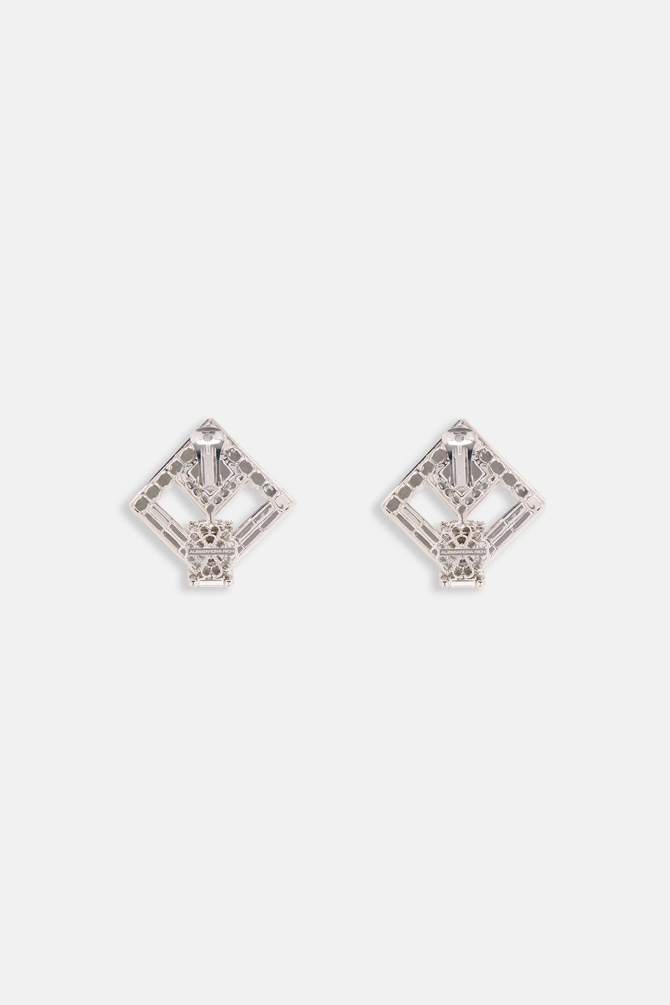 CRYSTAL SQUARE EARRINGS - 2