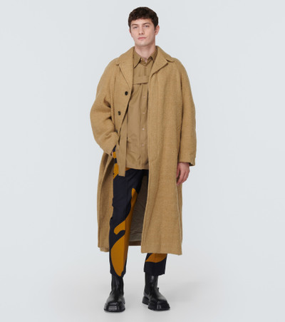 Dries Van Noten Jute and wool coat outlook