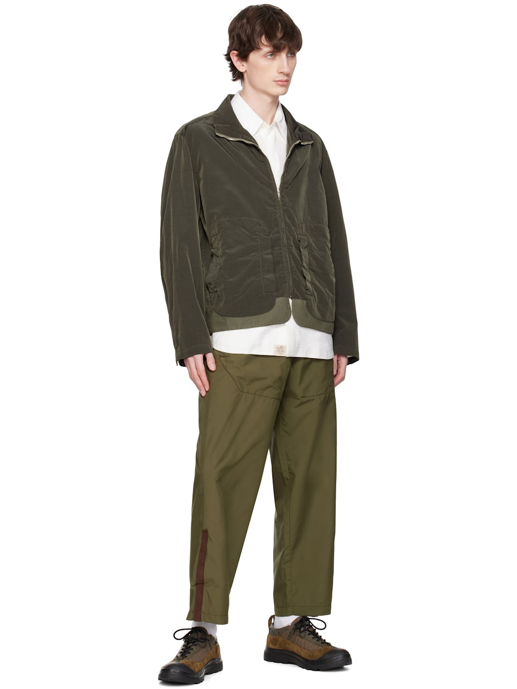 Khaki Wanderer Canvas Nylon Jacket - 4