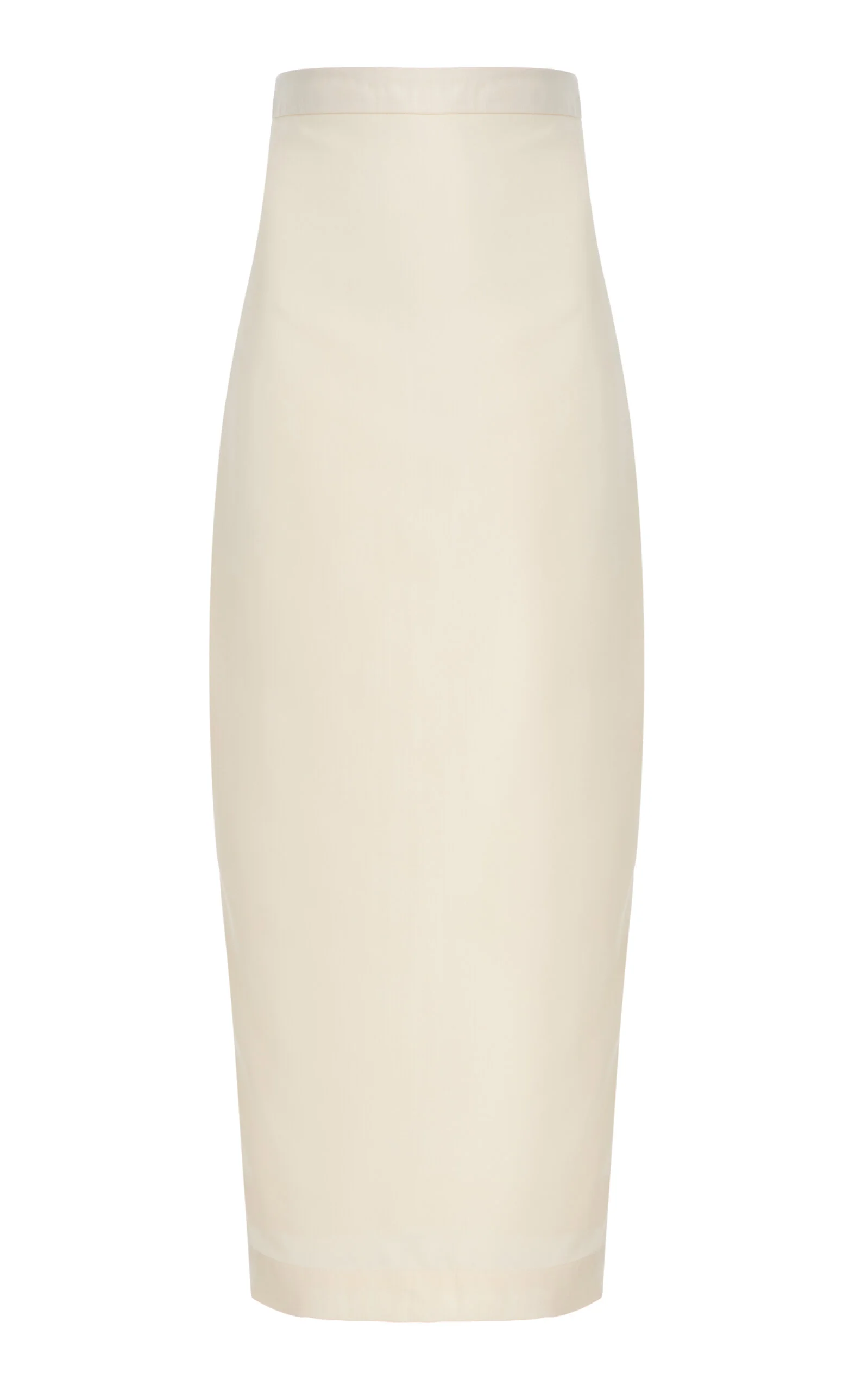 Olivia Wool-Blend Maxi Column Skirt ivory - 1
