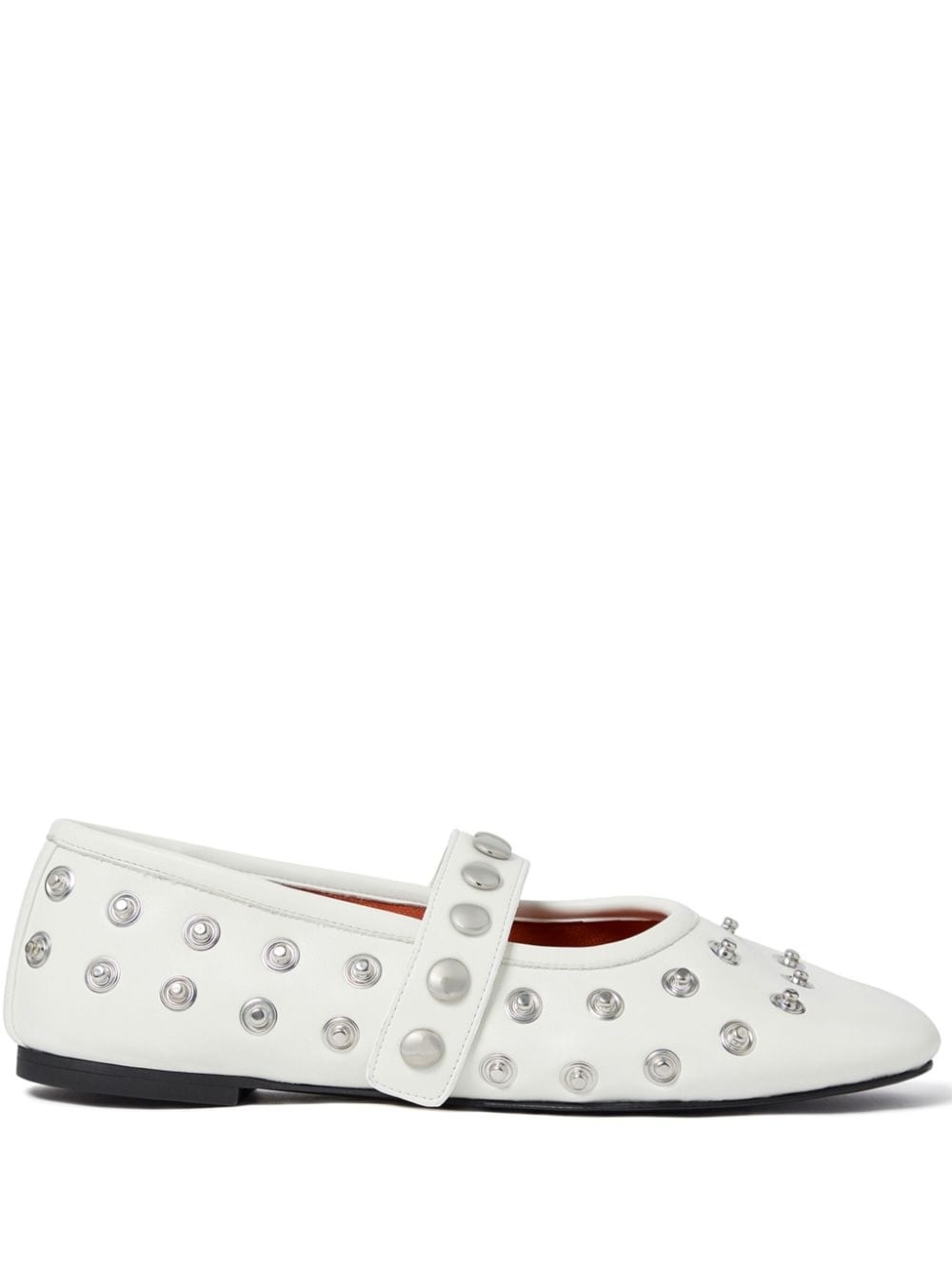 stud-embellished ballerinas - 1