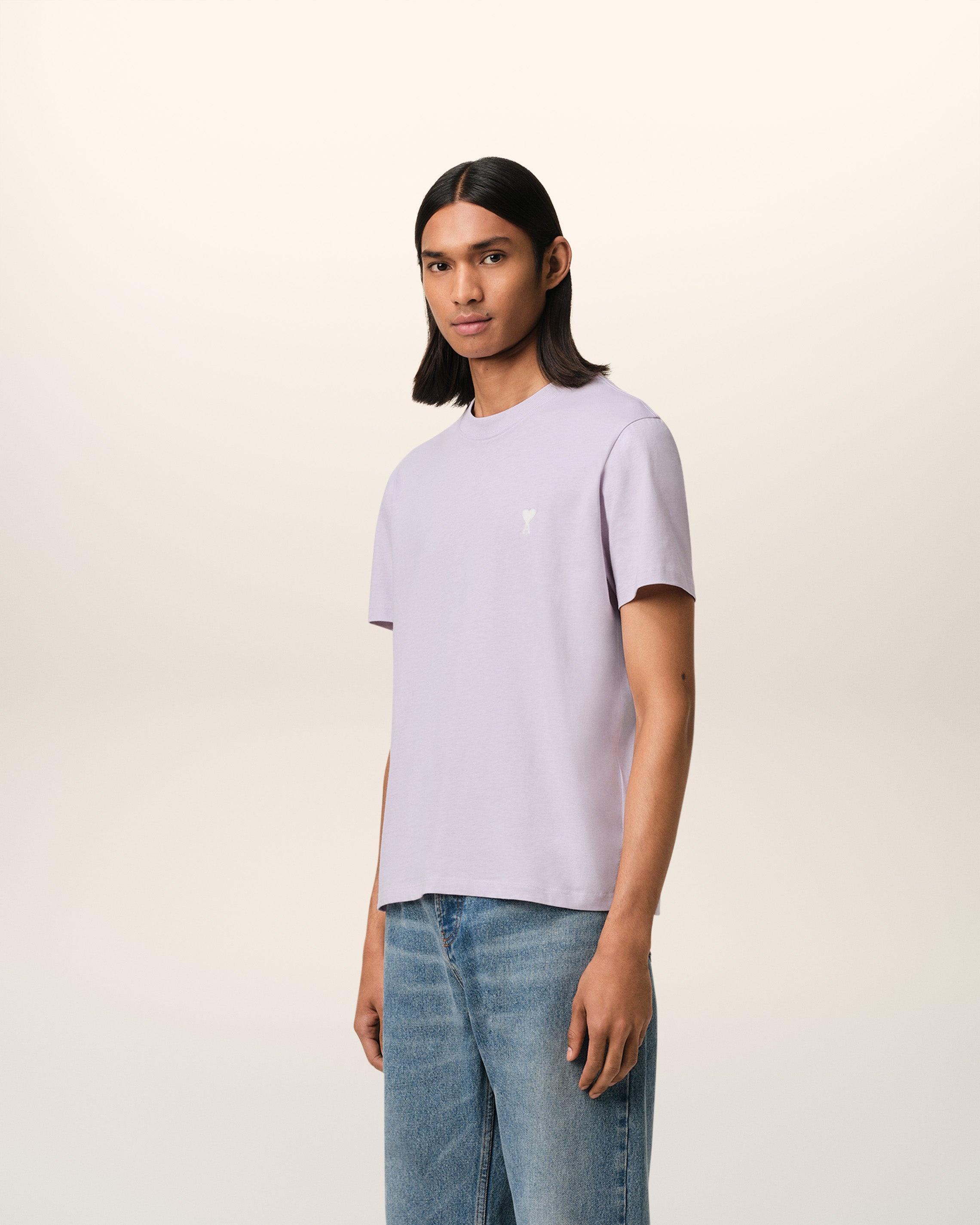 PURPLE COTTON AMI DE COEUR T-SHIRT - 6