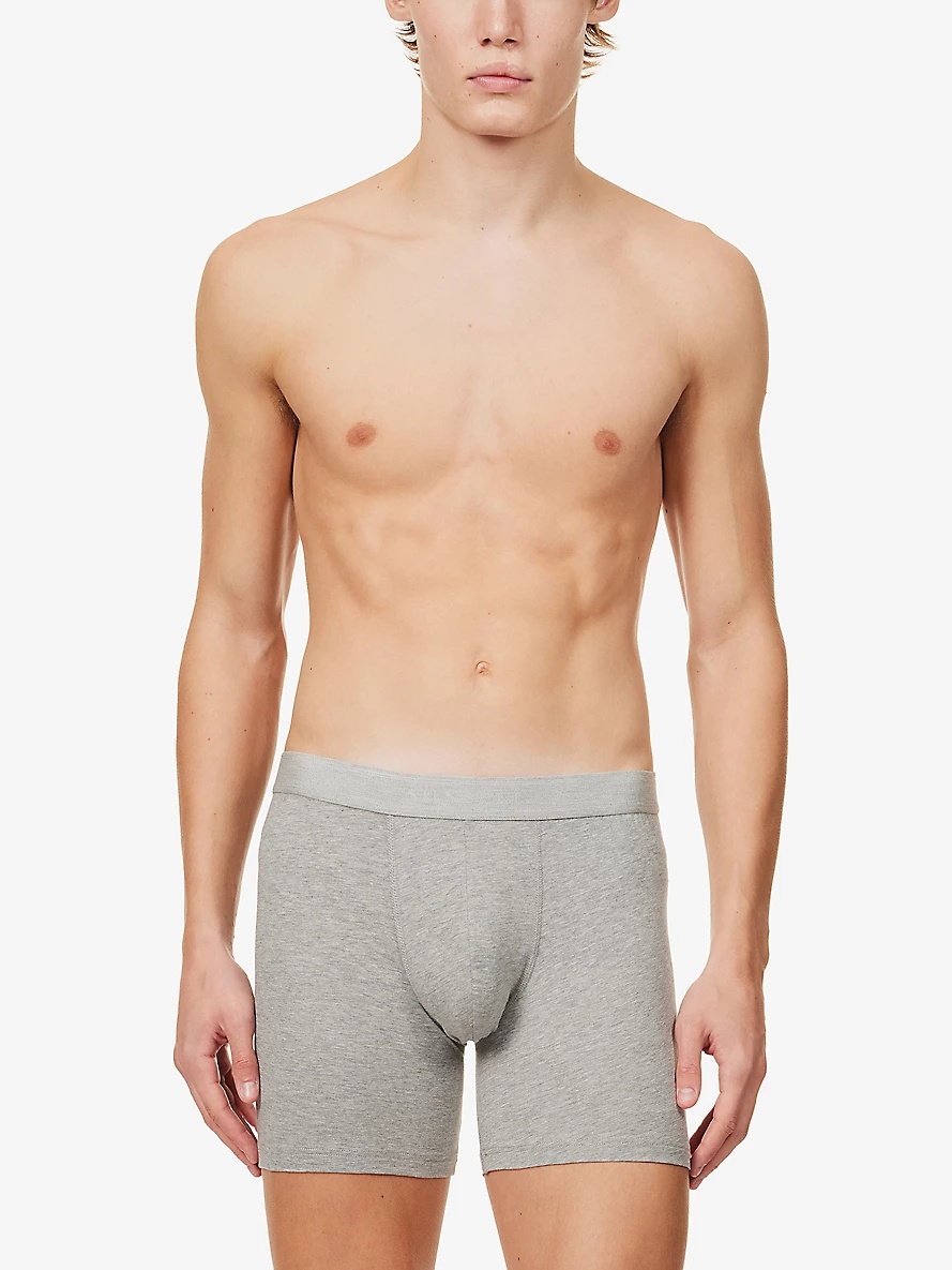 Elasticated-waistband stretch-cotton trunks - 2