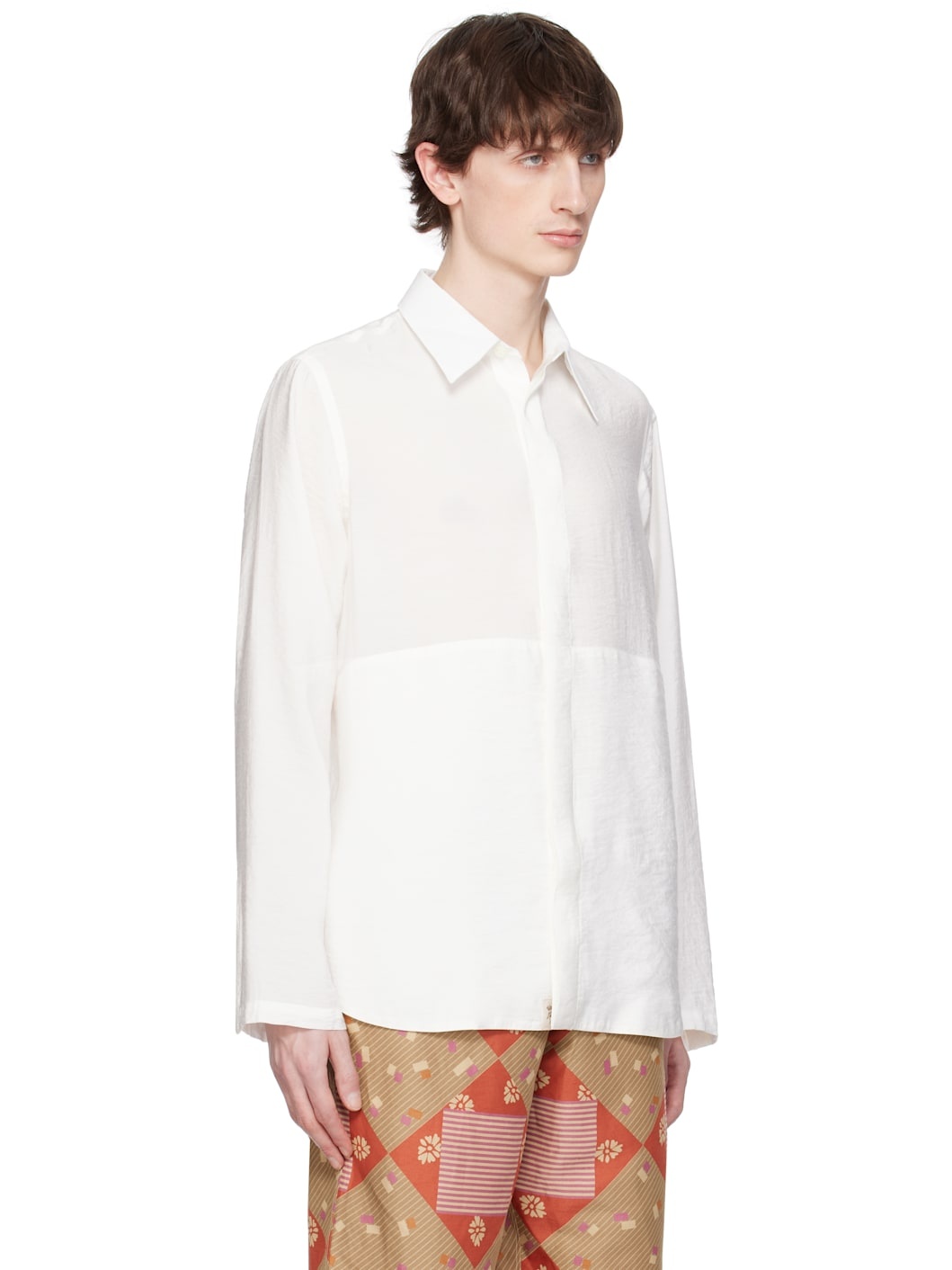 Off-White Maker Gauze Modal Poly Classic Shirt - 2