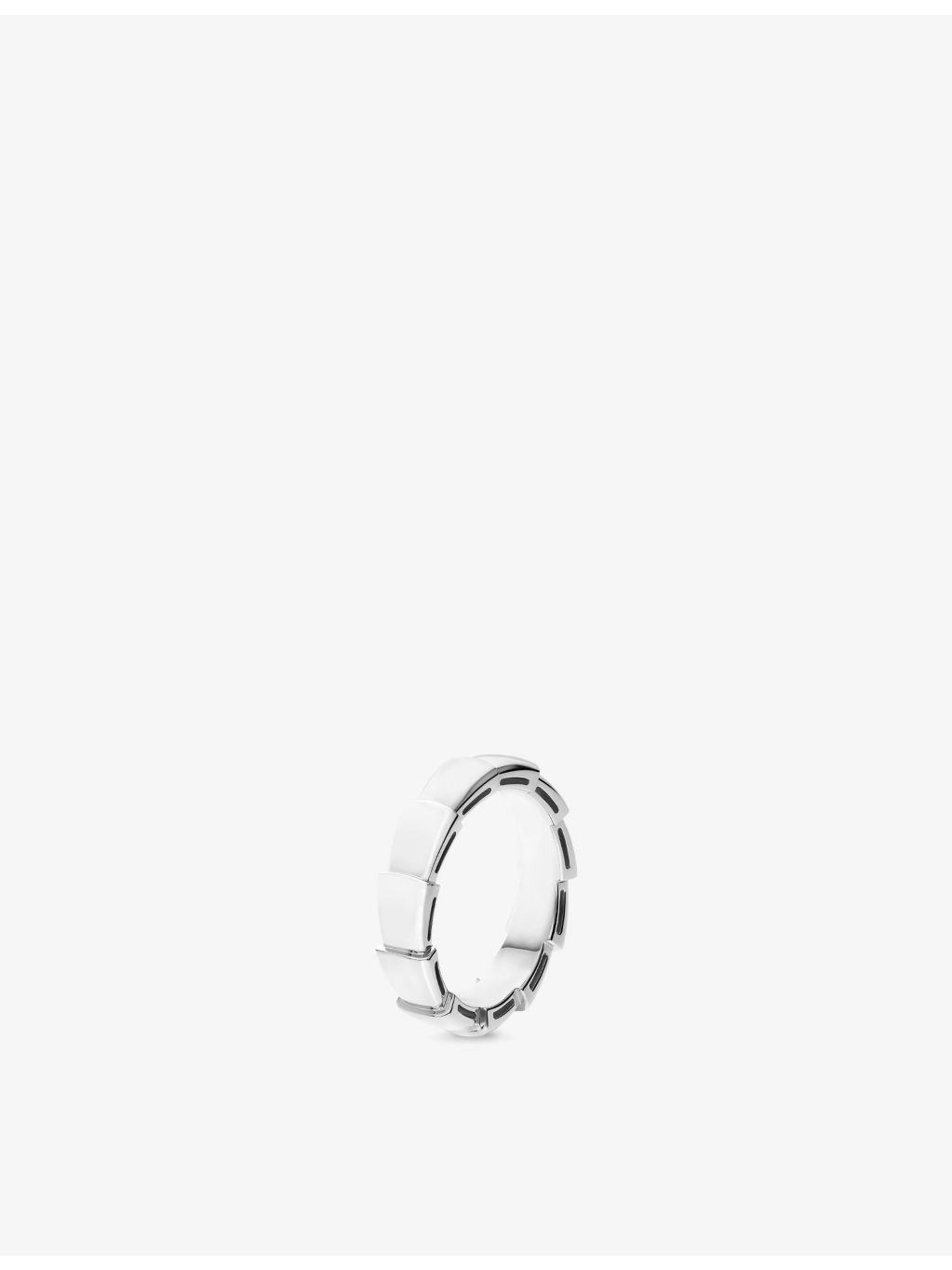 Serpenti Viper 18ct white-gold wedding band - 5