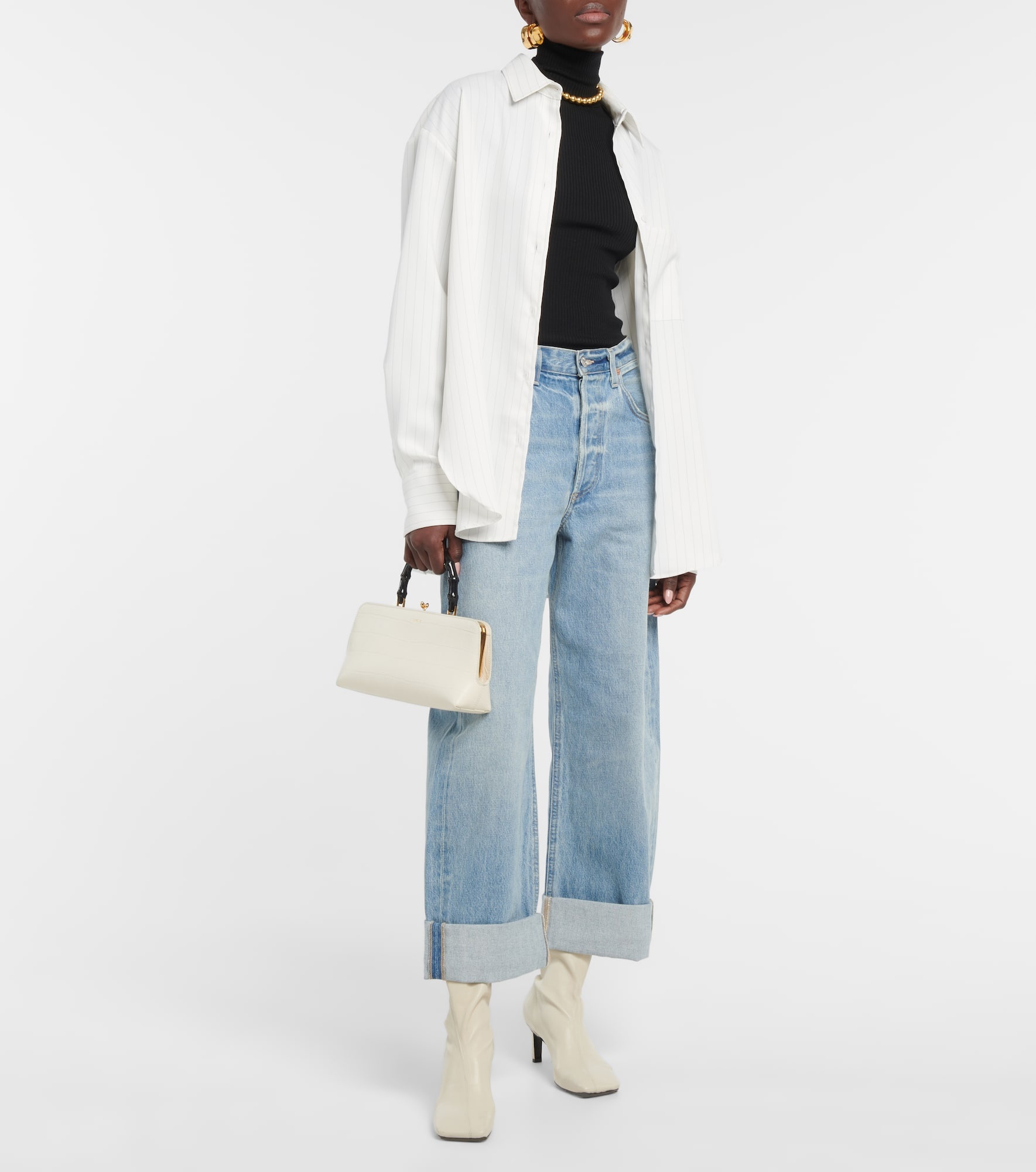 Ayla mid-rise cropped wide-leg jeans - 2