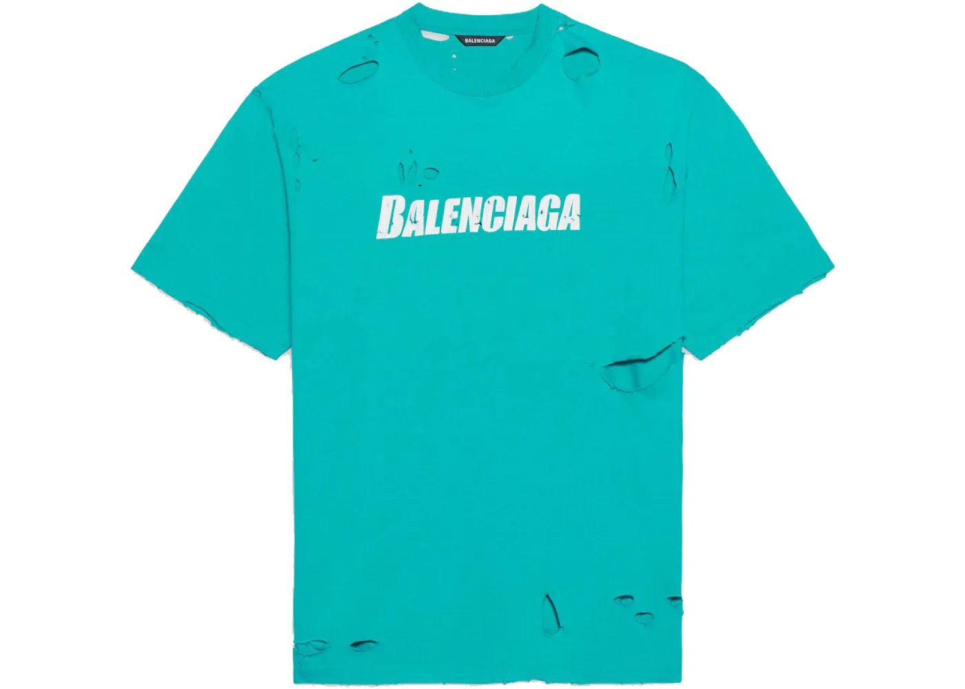 Men's Destroyed Flatground T-shirt in Navy/white - 1