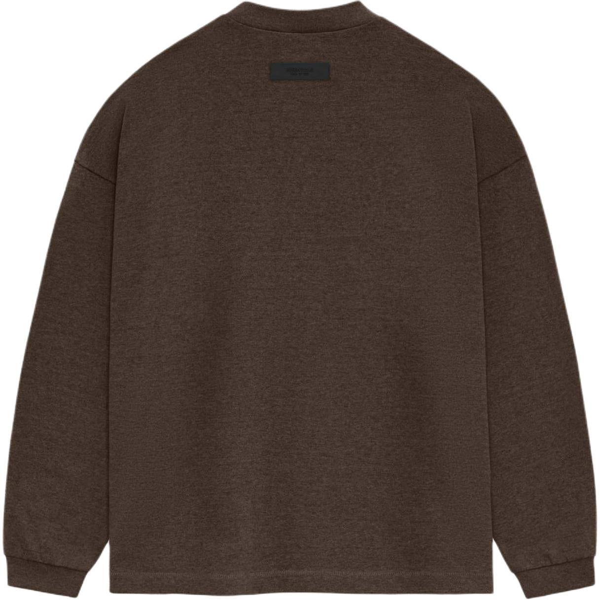 Fear of God Essentials SS24 Heavy Long Sleeve T-shirt 'Heather Wood' 125SU242012F - 2